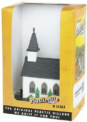 Country Church Built-Up - N Scale