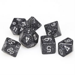 7-set Cube Speckled Ninja Dice