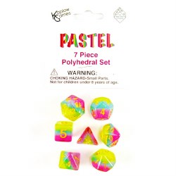 7-set Pastel Layered Polyhedral with Yellow