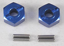 Wheel Hubs - Blue Aluminum