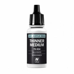 Thinner Medium - Acrylic Dropper Bottle