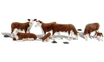 Hereford Cows N Scale