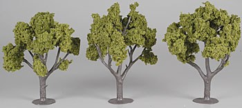 Deciduous Trees - Light Green 4-5&quot;  (3)