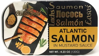 Baltic Gold Atlantic Salmon in Mustard Sauce 120g