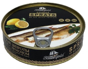 Unda Riga Sprats EO Lemon 160g