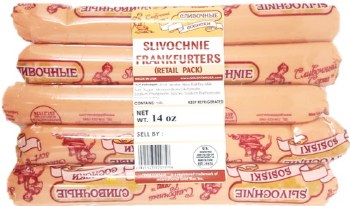 Slivochnie Pork Frankfurters 14oz F