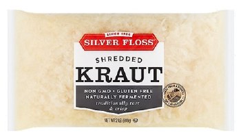 Silver Floss Naturally Fermented Non GMO Shredded Sauerkraut 2lb R