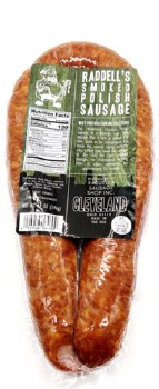 Raddells Cleveland Smoked Polish Sausage Ring 14oz F