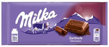 Milka Zartherb Bittersweet Dark Chocolate 100g