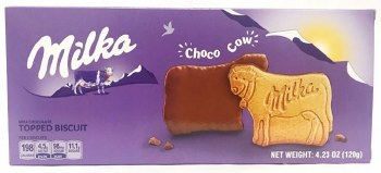 Milka Choco Cow Biscuits Topped with Milk Chocolate 120g