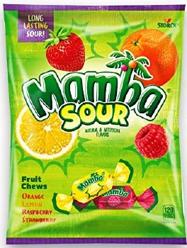 Mamba Sour Assorted Chewy Candy Pack 100g