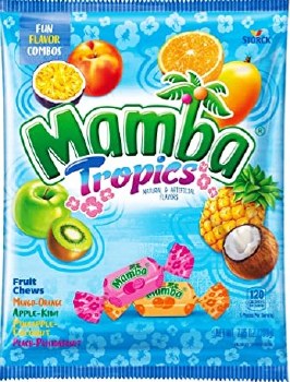 Mamba Tropics Tropical Fruit Chews 100g