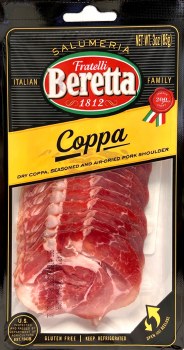 Fratelli Bereta Coppa Dried Seasoned Pork Shoulder 3 oz F