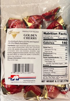 Solidarnosc Golden Cherry Liquor Chocolates 175g