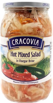 Cracovia Hot Mixed Cabbage Salad In Vinegar Brine 860g