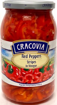 Cracovia Red Pepper Stripes in Vinegar 850g