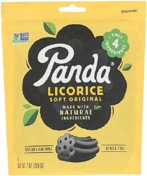 Panda Soft and Chewy Natural Classic Licorice Candy 200g