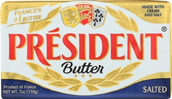 President Imported Salted Butter 70z R