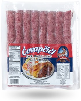 Teodora Cevapcici Cevapi Pork Beef &amp; Lamb Skinless Sausage 2lbs F