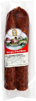 Georges Banijska Garlic Pork Dry Sausage Approx 1.0 lb PLU 104 F