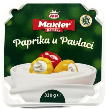 Makler Komers Paprika U Pavlaci Peppers in Cream Cheese 330g R
