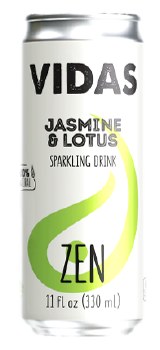 Vidas Jasmine and Lotus Natural Zen Sparkling Beverage Can 330ml