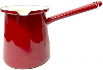Enamelie Dzezva Ruby Red Coffee Pot 11cm Diameter