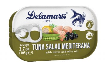 Delamaris Mediterana Tuna Salad with Olives and Olive Oil 105g