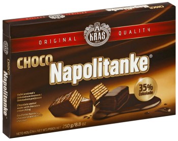 Kras Chocolate Covered Wafers Napolitanke 250g