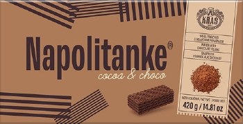 Kras Cocoa and Choco Wafer Napolitanke 420g