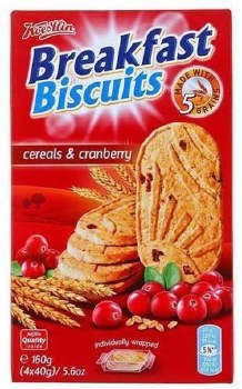 Koestlin Cereal and Cranberry Breakfast Biscuits 160g