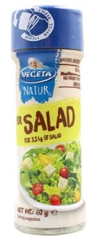 Podravka Vegeta Natur Salad Seasoning Mix Glass Shaker 60g