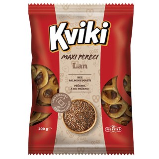 Podravka Kviki Maxi Pereci Pretzels with Flax Seeds 200g