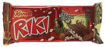 Kandit Riki Chocolate with Puffed Rice 75g