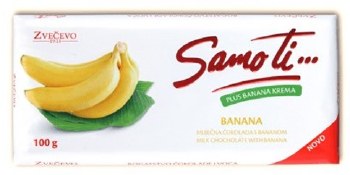Zvecevo Samo Ti Banana Chocolate Bar 100g