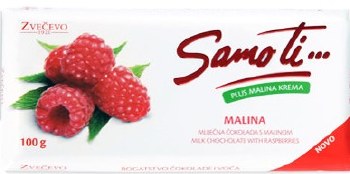 Zvecevo Samo Ti Raspberry Filled Chocolate 100g