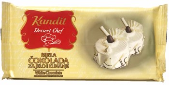 Kandit Smooth and Rich White Baking Chocolate 200g