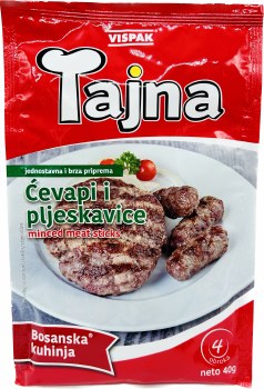 Vispak Tajna Cevapi and Pljeskavice Seasoning Mix 50g