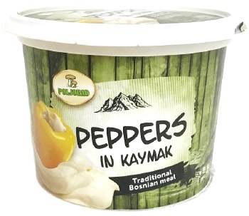 Poljorad Peppers in Kajmak Cream Cheese Spread 500g F