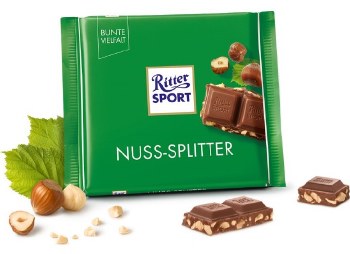 Ritter Sport Alpine Milk Chocolate With Hazelnut Pieces 100g