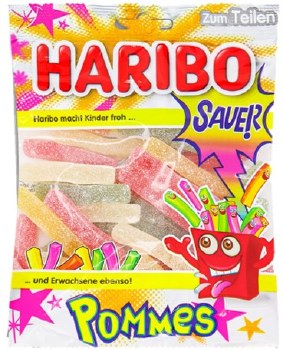 Haribo Sour French Fries Gummy Candy 175g