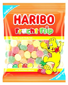 Haribo Frucht Flip Fruit Flip Gummy Candy 160g