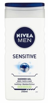 Nivea Mens Sensitive Shower Gel with Bamboo Extract 250ml