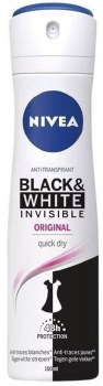 Nivea Original Black and White Invisible Deodorant Spray 150ml