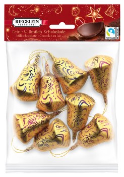Riegelein Bell Ornament Chocolates 100g