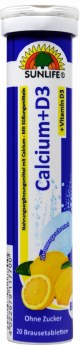 Sunlife Calcium with Vitamin D3 Tablets 80g