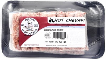 Europa Charcuterie Pork and Beef HOT Cevapi 16pcs 22oz F