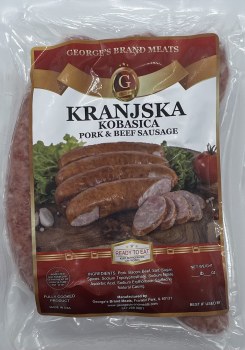 Georges Kranjska Pork and Beef Sausage 16 oz F