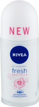 Nivea Womens Fresh Rose Touch Roll On Deodorant 50ml