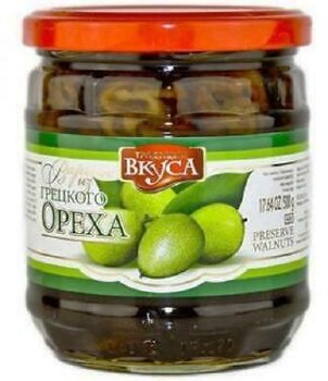 Vkusa Homemade Green Walnut Preserves 500g